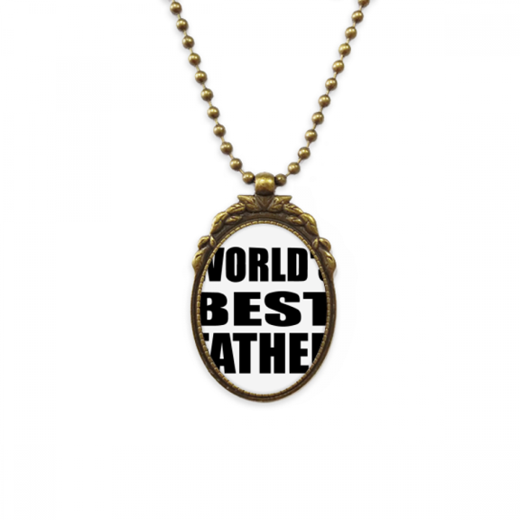 world’s best father festival quote antique necklace vintage bead pendant keychain