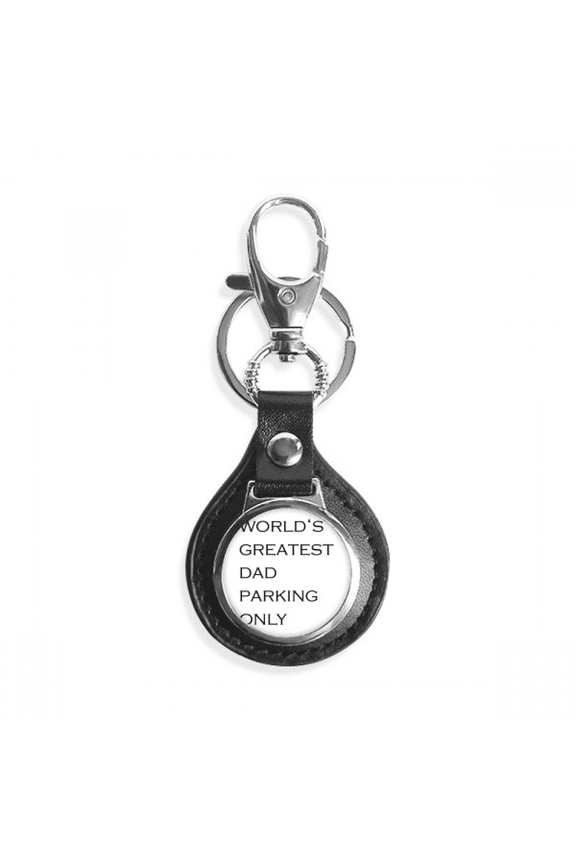 world's greatest dad father's festival quote key link chain keyholder finder hook metal