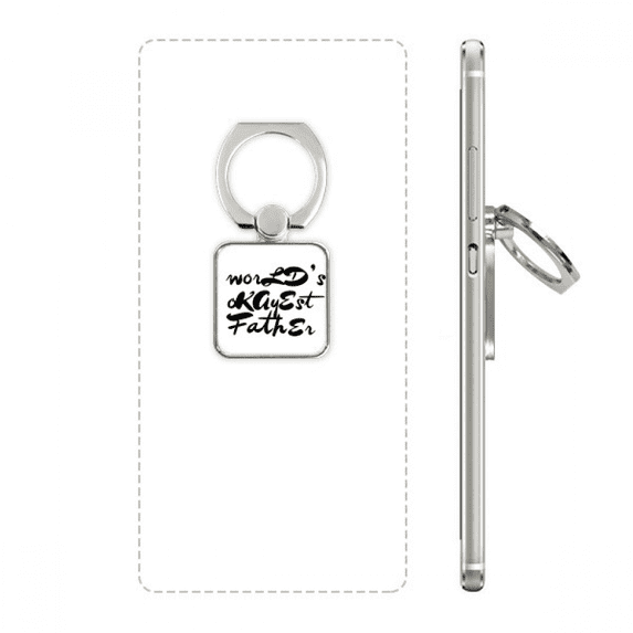 world’s okayest father festival quote square cell ph stand holder bracket universal support