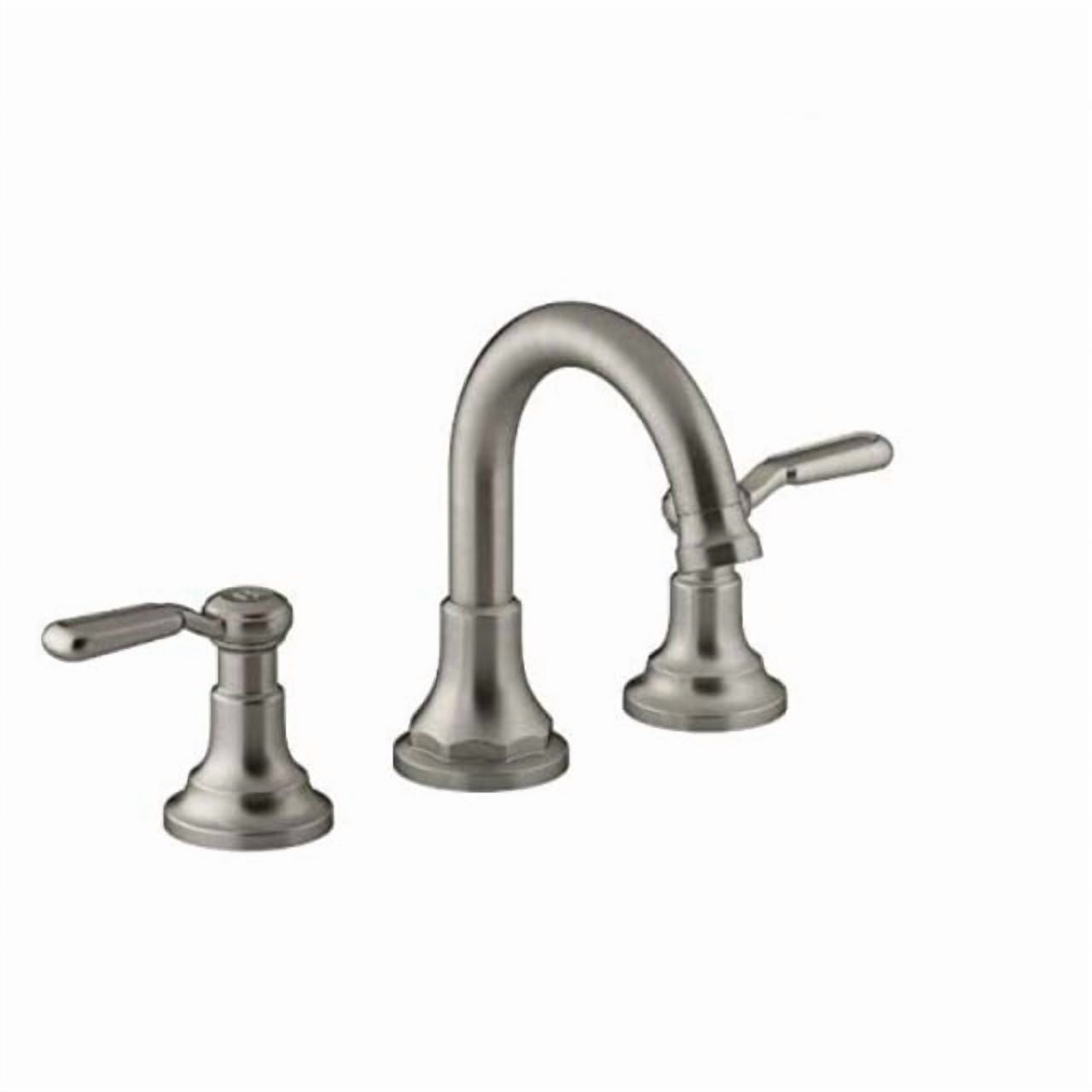 worth 8 in. widespread 2-handle bathroom faucet (vibrant brushed nickel)