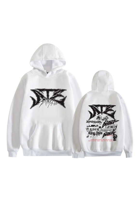 Stray Kids Tour Merch Hoodies New Logo Kpop Felix Hyunjin Fashion Cool Hoodie Men Women Sweatshirts Cosplay Long Sleeve