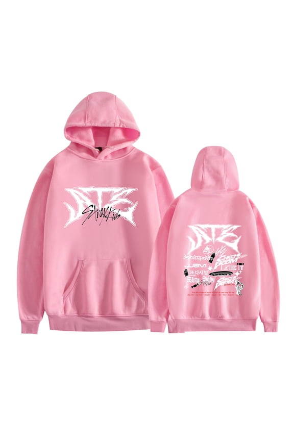 Stray Kids Tour Merch Hoodies New Logo Kpop Felix Hyunjin Fashion Cool Hoodie Men Women Sweatshirts Cosplay Long Sleeve