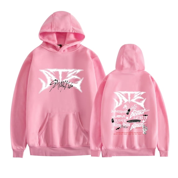 wotyworb Stray Kids Tour Merch Hoodies New Logo Kpop Felix Hyunjin Fashion Cool Hoodie Men Women Sweatshirts Cosplay Long Sleeve
