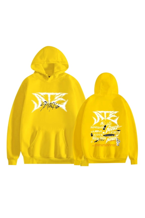 Stray Kids Tour Merch Hoodies New Logo Kpop Felix Hyunjin Fashion Cool Hoodie Men Women Sweatshirts Cosplay Long Sleeve