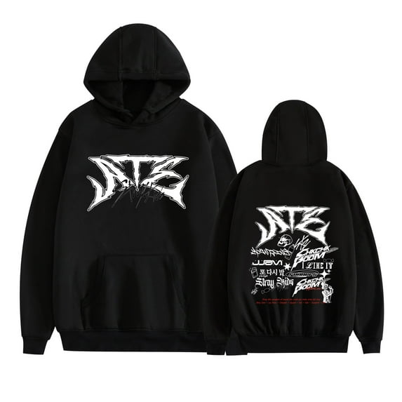 wotyworb Stray Kids Tour Merch Hoodies New Logo Kpop Felix Hyunjin Fashion Cool Hoodie Men Women Sweatshirts Cosplay Long Sleeve