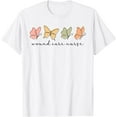 thumbnail image 1 of wound care Nurse Women Cute Nursing Squad Butterfly T-Shirt, 1 of 4
