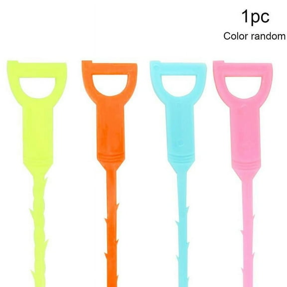 wouwaft 4pcs Bathroom Hair Sewer Cleaning Brush Kitchen Sink Tub Cleaning Toilet Kitchen Pipe Tools Dredge Snake Tools Hook Brush T5G6