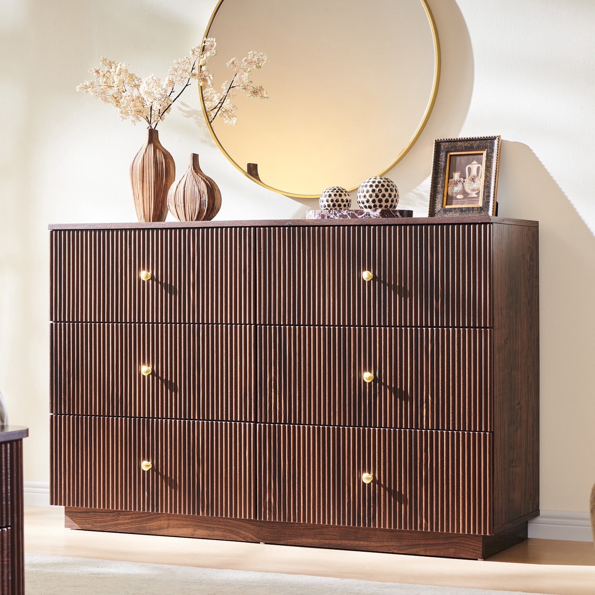 tall modern dresser Garvee 4 Drawer Dresser 37 Inch Tall Modern Clothes Storage Cabinet for Nursery Black one_size