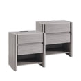 thumbnail image 1 of wow97e Modern Nightstand set of 2 for Bedroom, 25" Tall Wood End Table with Charging Station& Open Shelf , Bedside Table w/Rounded Corner Design for Bedroom, Living Room, 1 of 8
