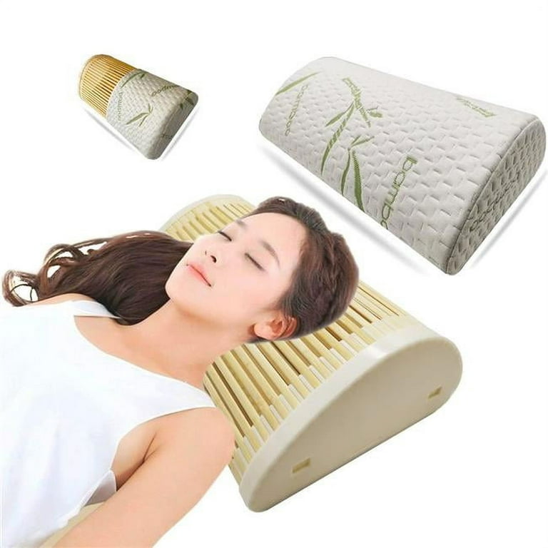 wowmtn XAE0R 1 WOWMTN Handmade Bamboo Pillow Correction Contour Summer Cool Pillow with Pillowcase
