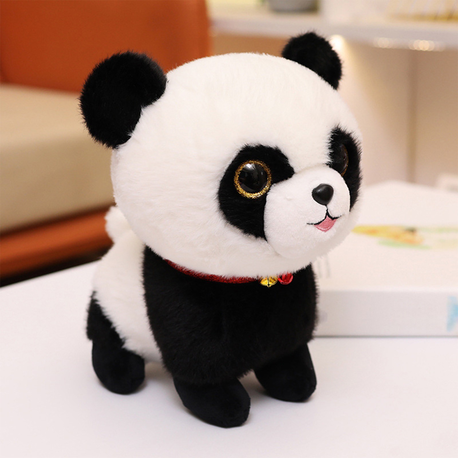 wowotier Cute Soft Plush Realistic Panda Stuffed Animals Toy Doll, 9.8 Inch Plushie Toys, Best Birthday Christmas Anniversary Party Classroom Prizes Gifts for Children Kids Toys