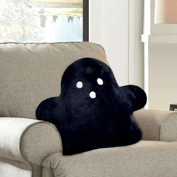 wowotier Halloween Ghost Pillow, Stuffed Ghost Shape Bedding Pillows, Spooky Ghost Halloween Throw Pillows, Cute Soft Decorative Fluffy Plush Pillows for Home Sofa Bed Couch Decorations