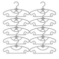thumbnail image 1 of wowotier Kids Hangers, 10PCS Stackable Clothes Hangers Baby Toddler Children Kids Teen, 11 Non-Slip Plastic Kid Hangers for Laundry and Nursery's Everyday Standard Use (Gray), 1 of 6