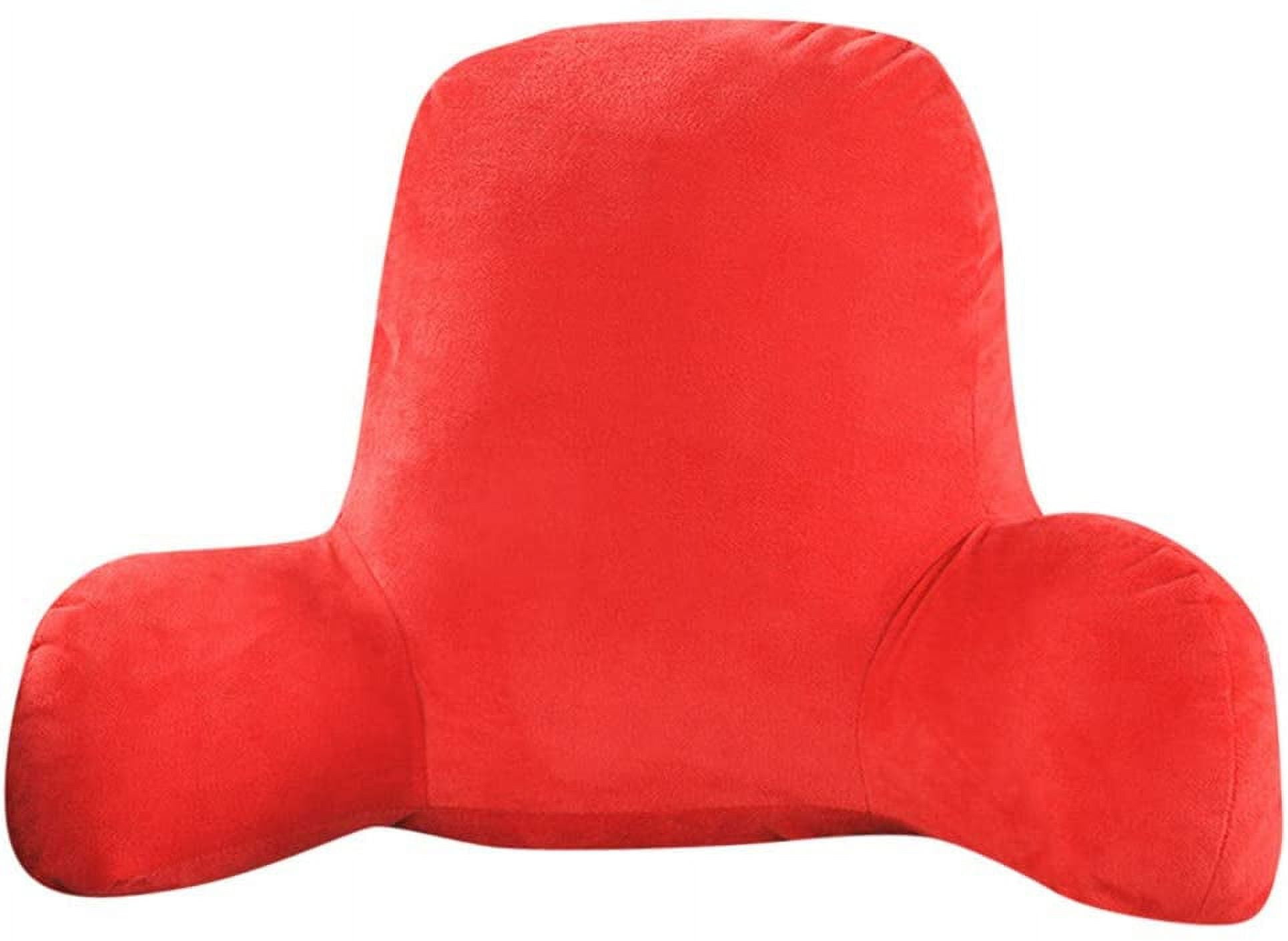 wphhome Reading Pillow, Standard Bed Pillow with Armrest, Back Backrest