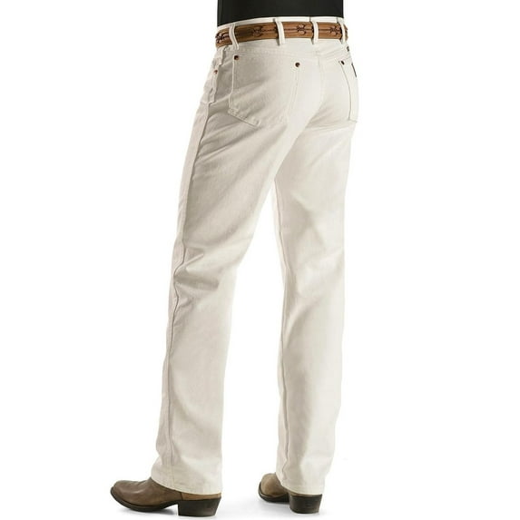 wrangler men's cowboy cut original fit jean, white, 40x34