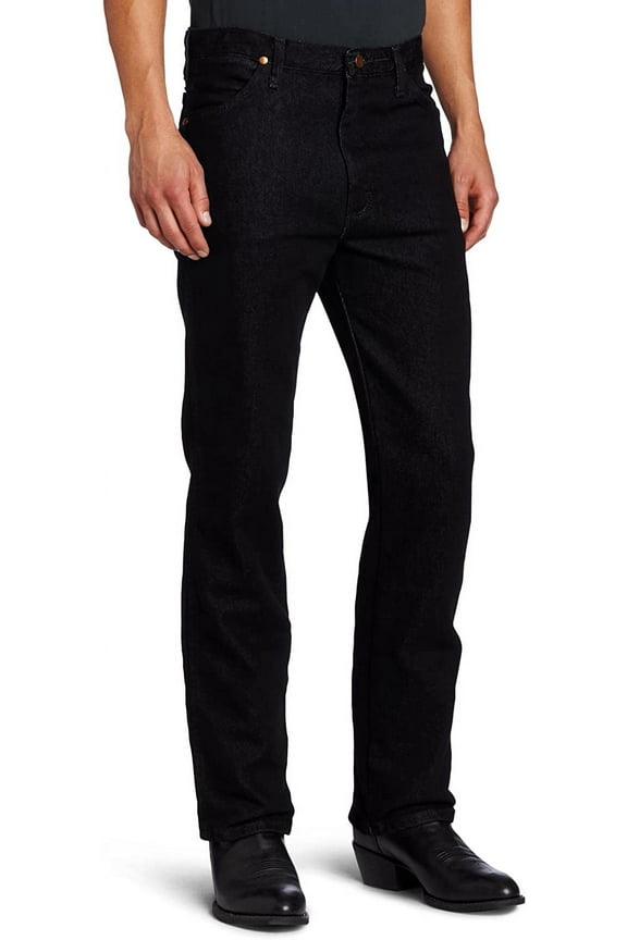men's cowboy cut slim fit jean,black stretch,30x34
