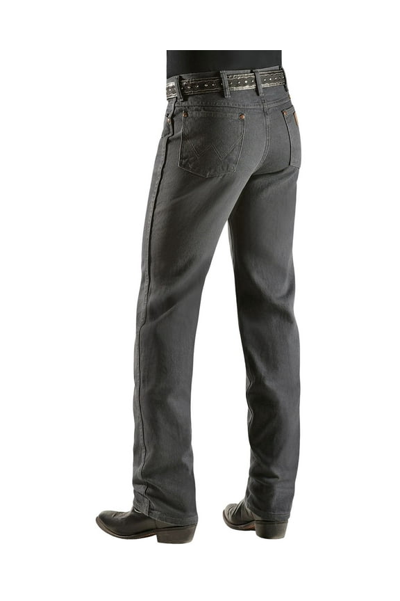 men's cowboy cut slim fit jean, charcoal grey, 36w x 30l