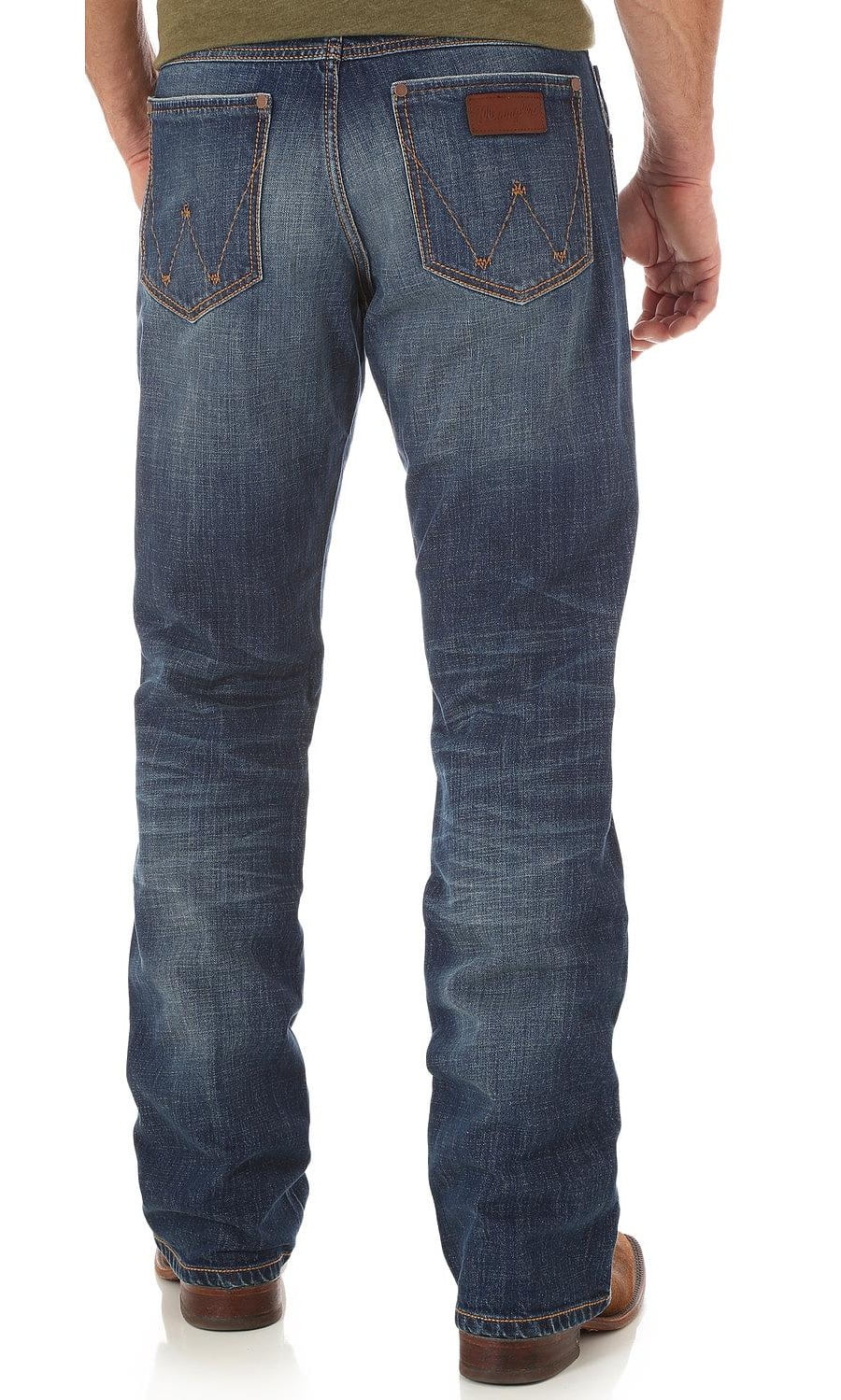 wrangler men's retro relaxed fit boot cut jean, jackson hole, 35w x 30l