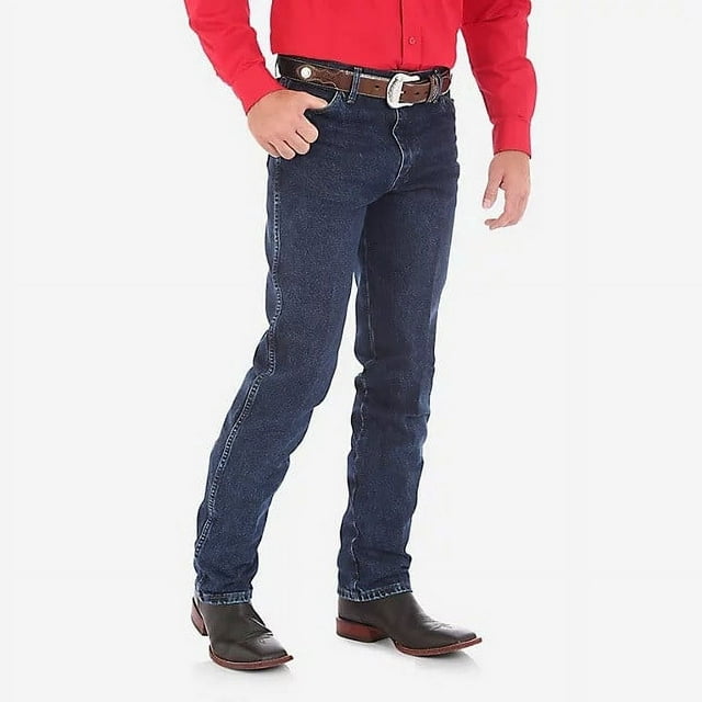 wrangler mens 13mwz cowboy cut original fit jean, dark stone, 38w x 34l