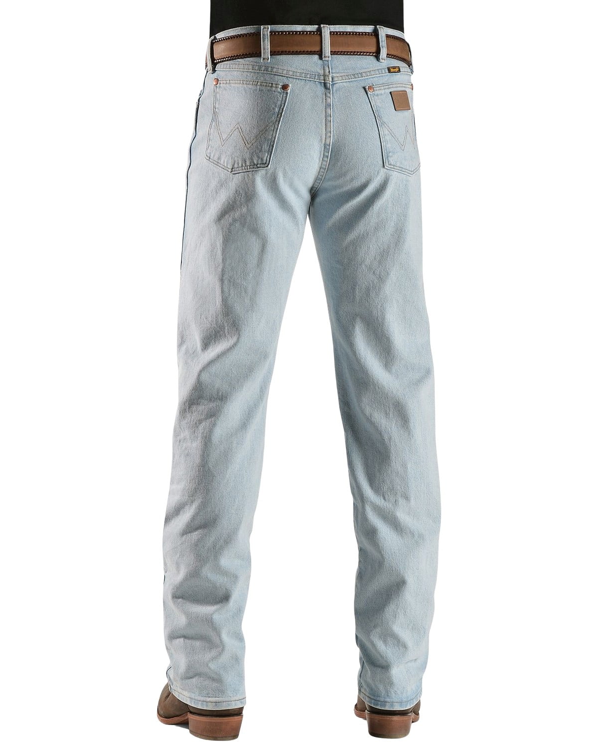 wrangler mens 13mwz cowboy cut original fit jean, gold buckle bleach, 33w x  34l - Walmart.com