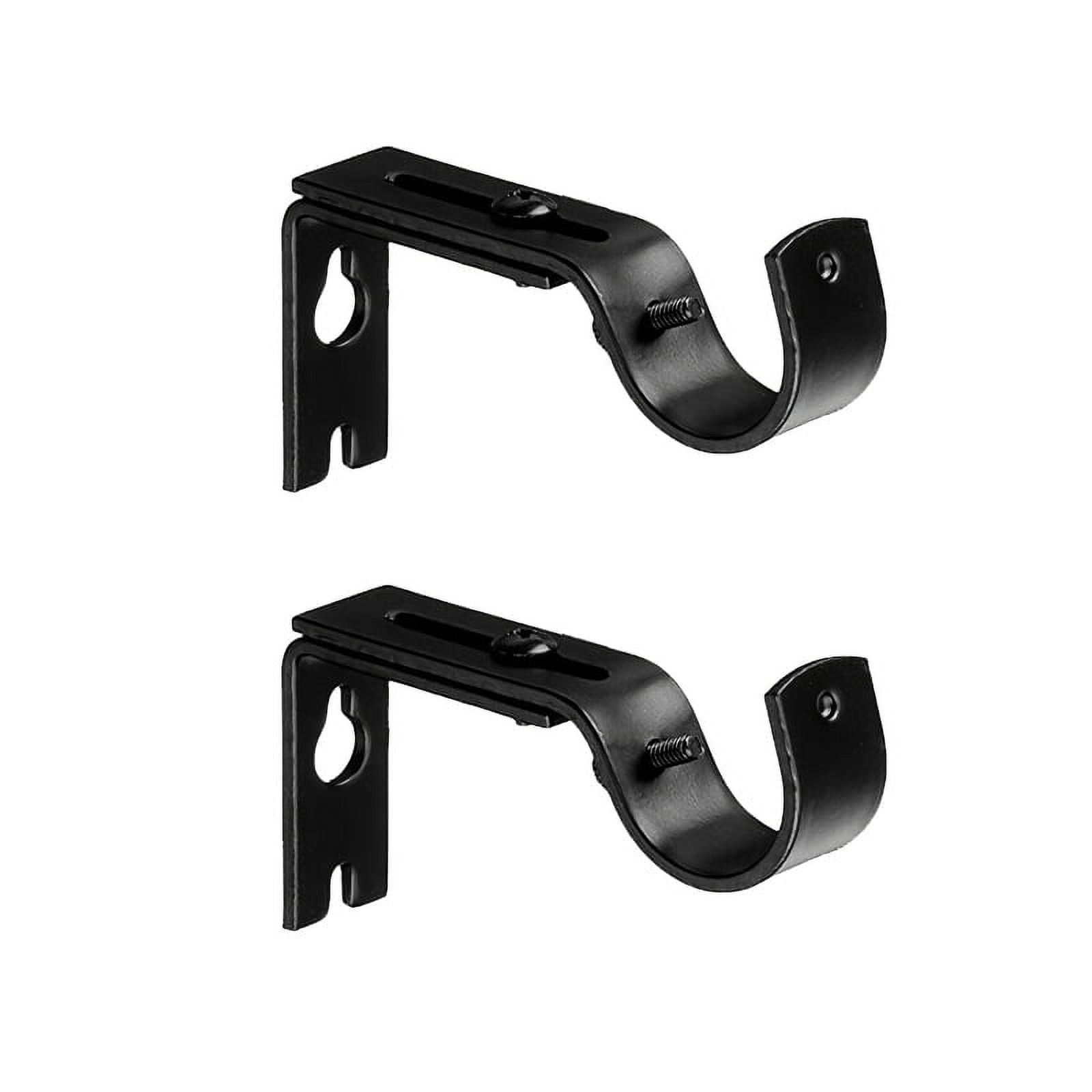 wrea PC Single Curtain Rod Bracket Into Window Frame Curtain Rod