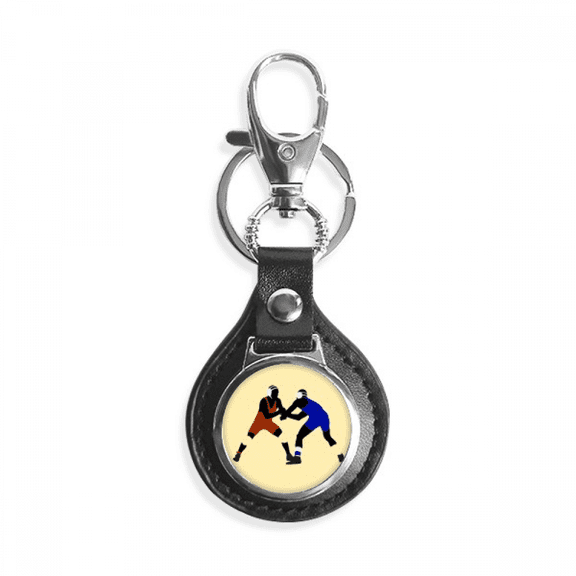 wrestling american athletic fitness key link chain keyholder finder hook metal