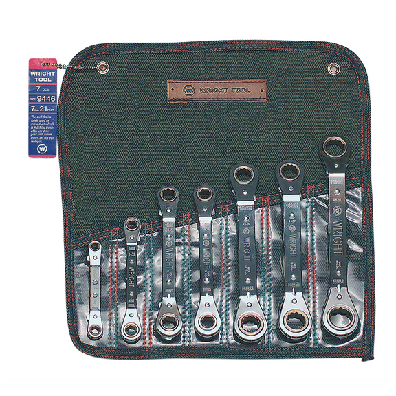 Wright Tool 12Pt RvRat Bx Wr Set Offset7Pc