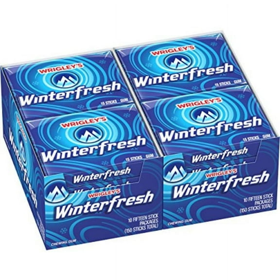 wrigley's winterfresh gum, 15-stick slim packs (pack of 20)