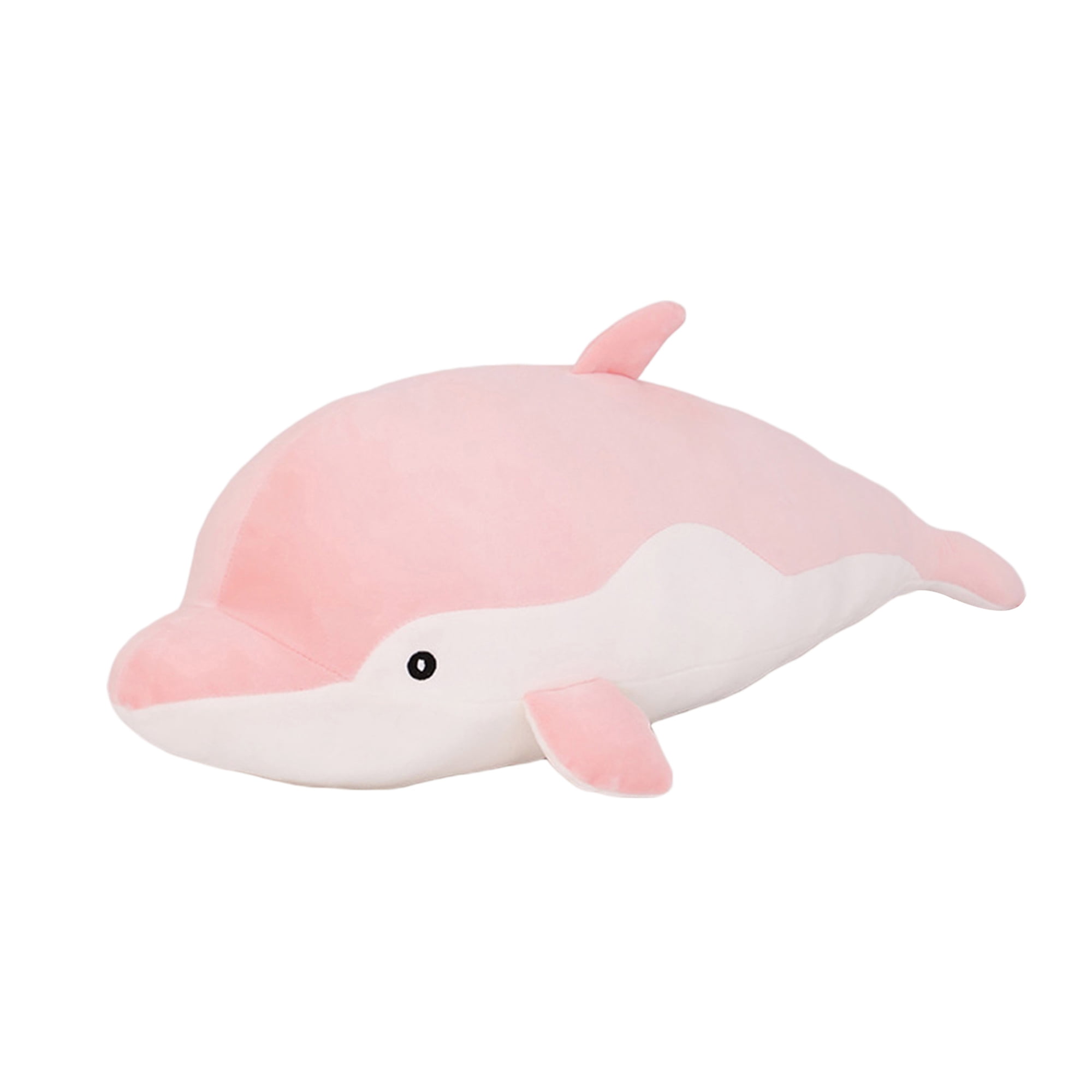 Cuddly Soft 16 Inch Stuffed Dolphin Plush – 'Bubbles', Adjustable Stuffing, Hidden Pocket, Super Soft & Huggable