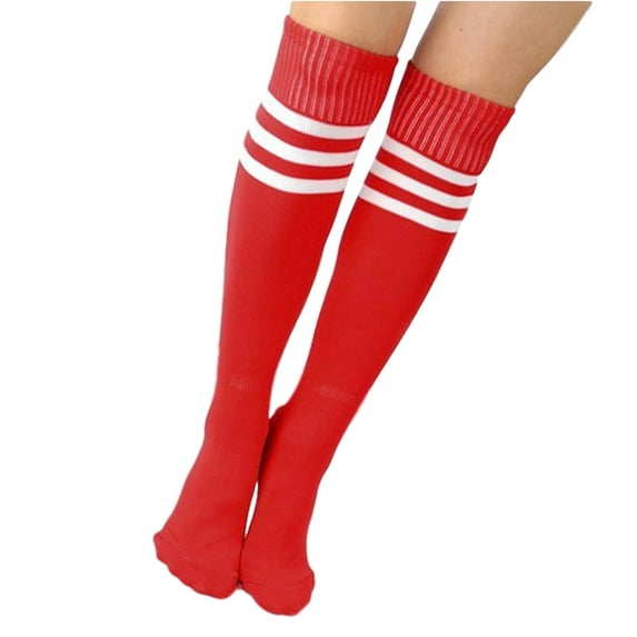 wsevypo Unisex Tube Socks Stripe, Knee High Football Soccer Volleyball Baseball Cheerleading Team Socks
