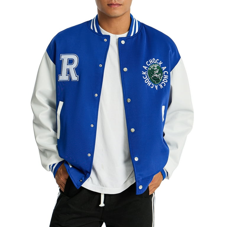 Patchwork baseball jacket new arrivals