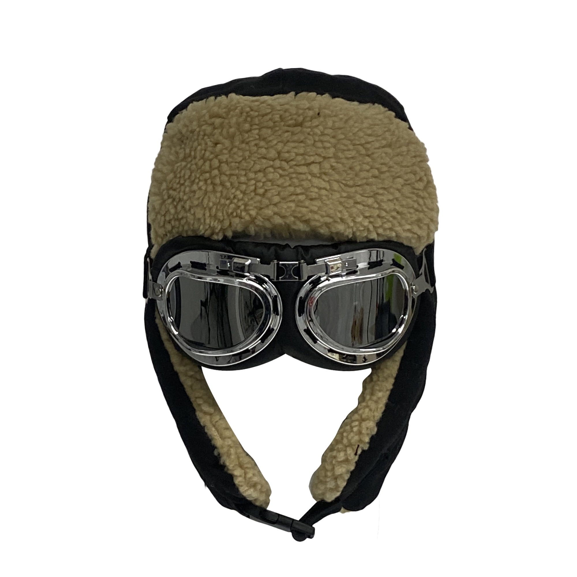 wsevypo Winter Trapper Hat with Glasses Trooper Russian Cap for