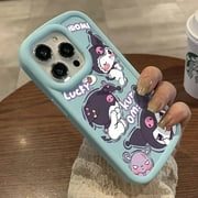 wt Sanrio Kuromi Ins Pink Girl Shy Lovely Phone Case For iPhone 15 14 13 12 11 Pro Max XR XS MAX Naughty Cute Kawaii Y2K Cover