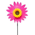 thumbnail image 1 of wtgtog 36CM Sunflower Windmill, Bidirectional Outdoor Garden Decoration, Plastic Material, Colorful Design, Ideal for Gardens and Parties, Enhances Outdoor Beauty, 1 of 7