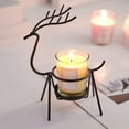 thumbnail image 1 of wtgtog Christmas Iron Deer Candle Holder, Votive Candle Cup, Iron Material Exquisite Craftsmanship, Romantic Versatile, For Dining Table Desktop Decor, 1 of 6