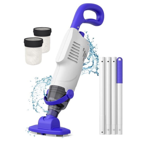 Wuwo Little Shark Handheld Pool Vacuum, Cordless, for Above-Ground Pools, Powerful Suction