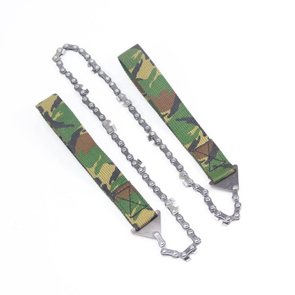 wuyuhangppo 11 teeth Pocket Chainsaw For Camping Manual Chain Saw Survival Wire Saw -Rope Chain Saw For Cutting Tree Limbs