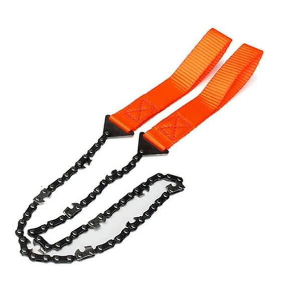 wuyuhangppo 11 teeth Pocket Chainsaw For Camping Manual Chain Saw Survival Wire Saw -Rope Chain Saw For Cutting Tree Limbs