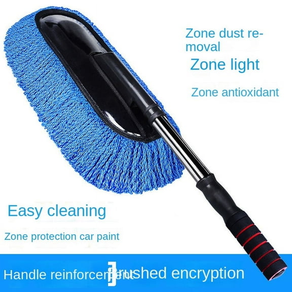 wuyuhangppoMicrofiber Car Wash Brush Mop Kit, Mitt Sponge With Long Handle Car Cleaning Supplies Kit Duster Washing Car Tools Accessori