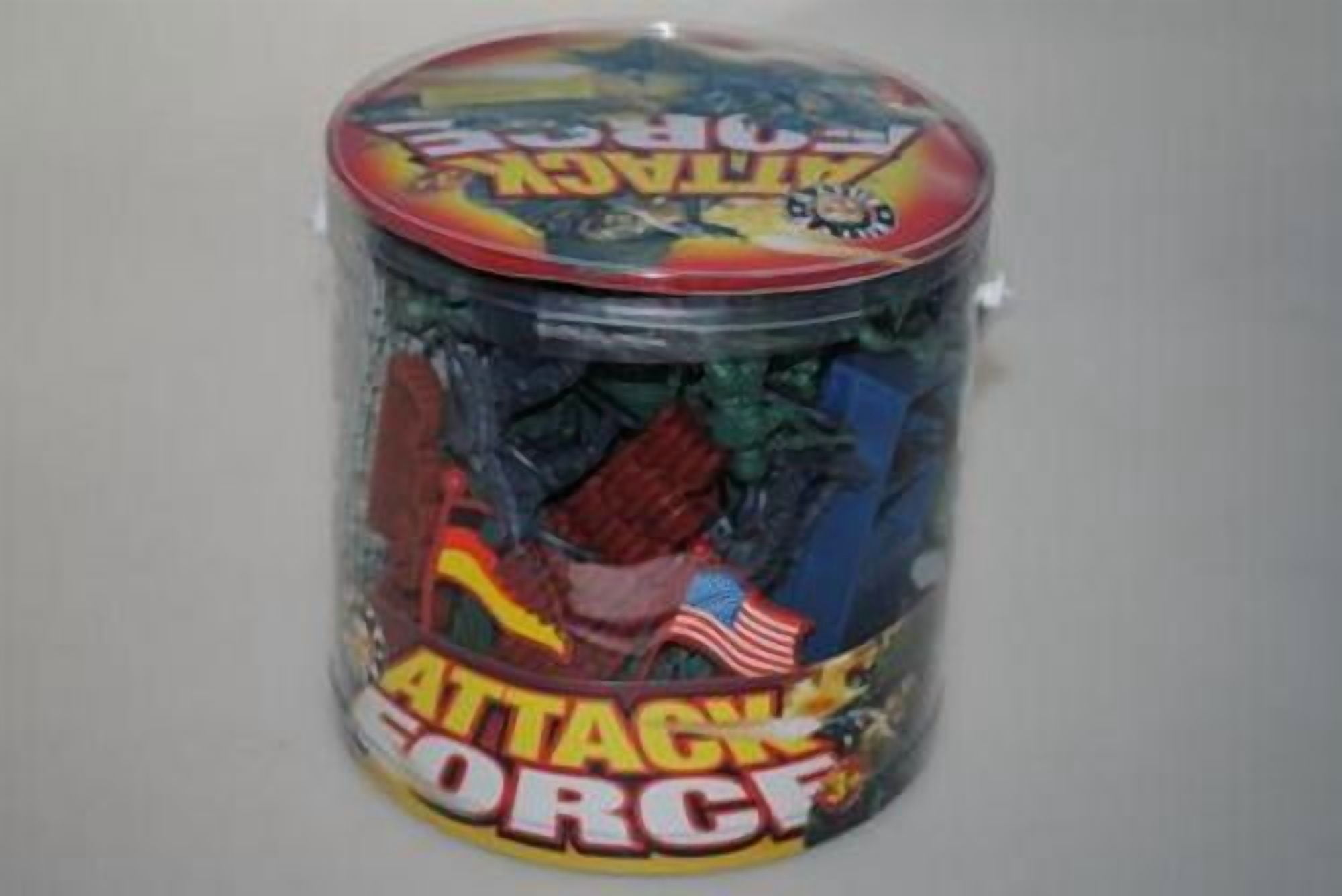 Billy V 40502 WWII US vs. Germany Plastic Army Men Soldier Bucket