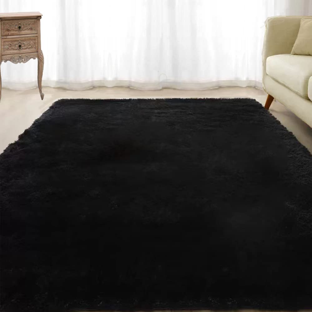 wxnzsl Fluffy Area Rug, Fuzzy Rug for Bedroom, Plush Rugs for Living
