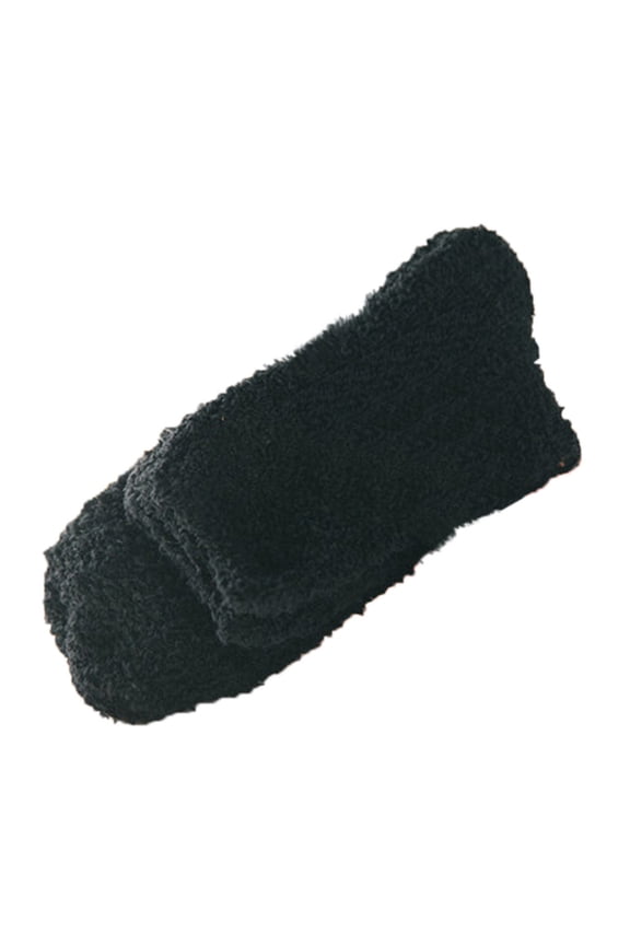 Socks for Women Men Boys Winter Fluffy Socks Soft Warm Solid Color Home Bed Floor Non Slip Socks