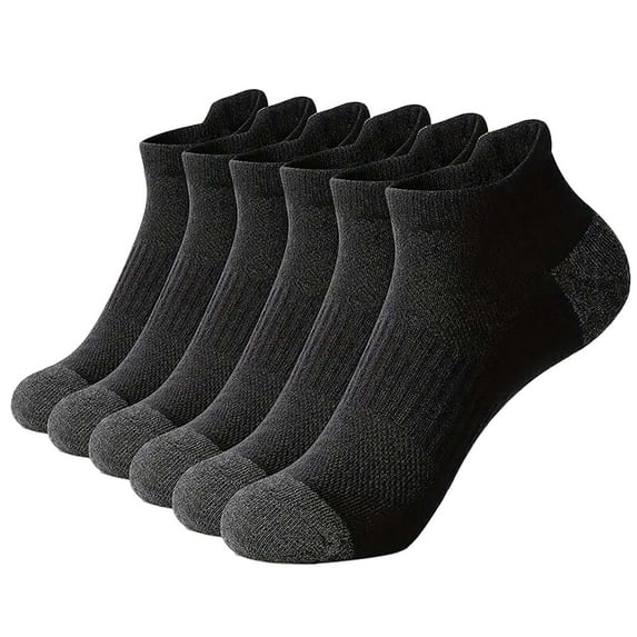 wxqfashion Socks for Women Plus Size Men's Short Cotton Socks Rubber Cushioned Basketball Sports Socks All Season Breathable Durable