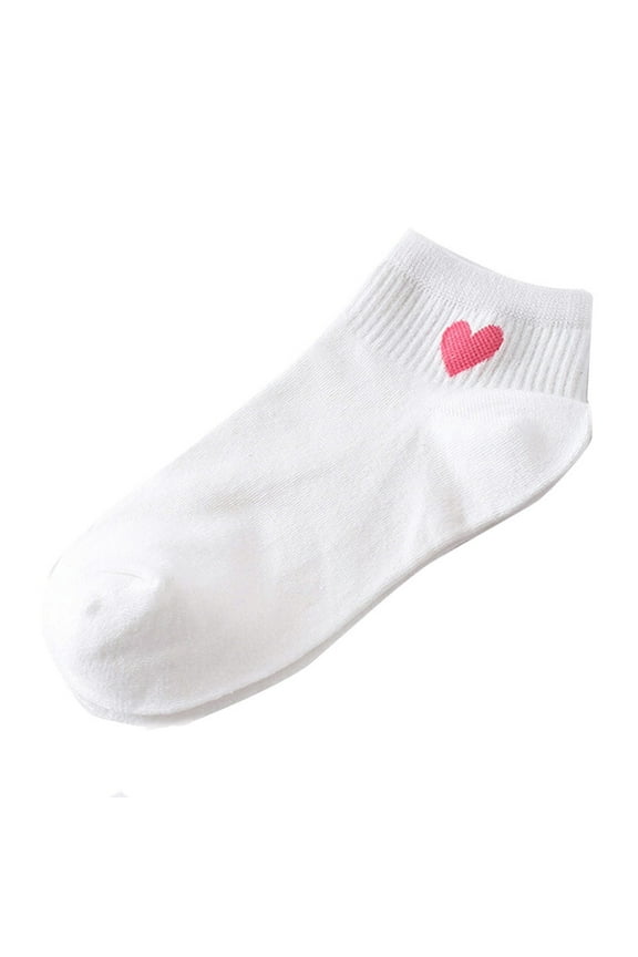 Socks for Women Women Heart Print Skateboard Socks Fashion Soft Comfortable Casual Athletic Socks