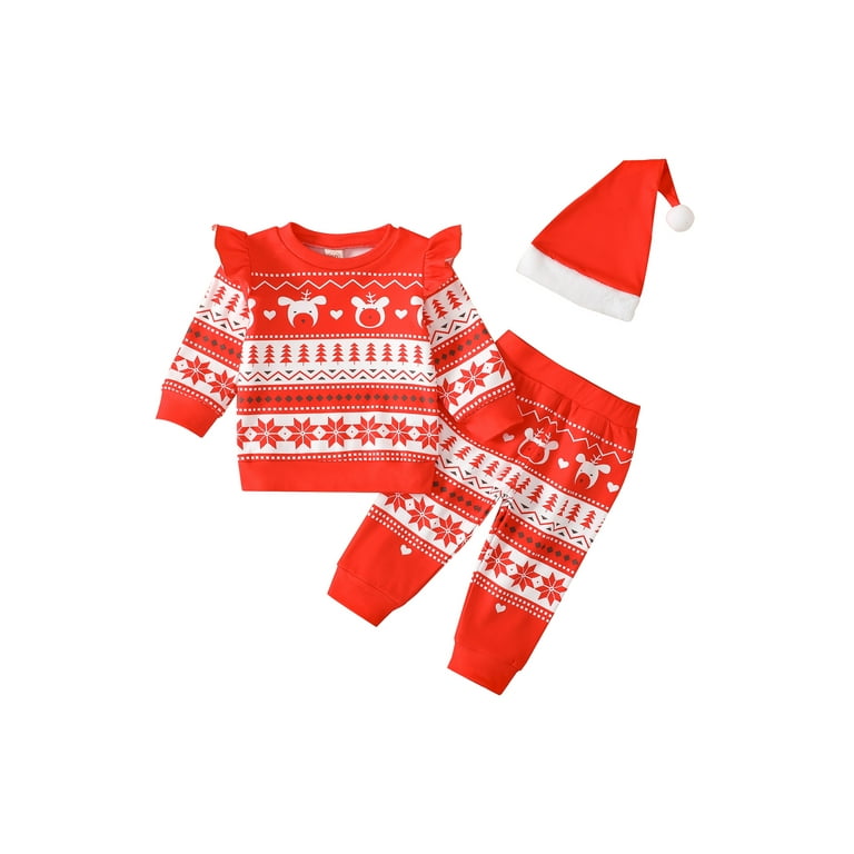 Deer print top baby clothes