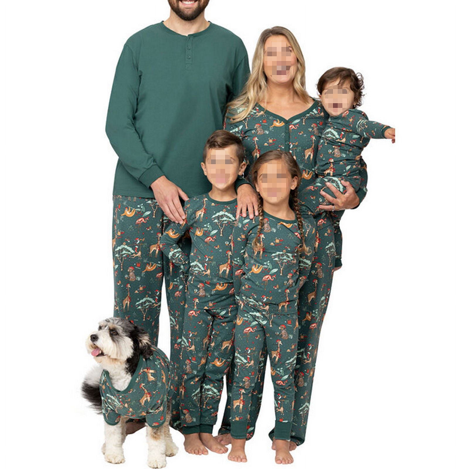 Cheetah print christmas online pajamas