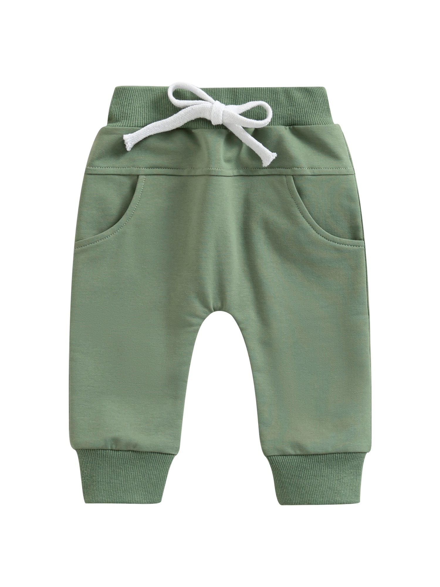 Denim Bay Toddler Boys Cargo Pant with Elastic Waistband and Drawstring,  Sizes 12M-5T 