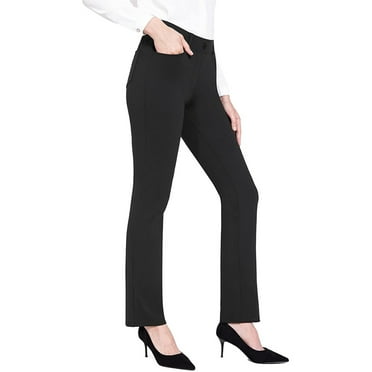 Women's Work Dress Pants Wide Leg Business Casual Slacks Stretchy Pull On High Waisted Office Trousers With Pockets - Product Details