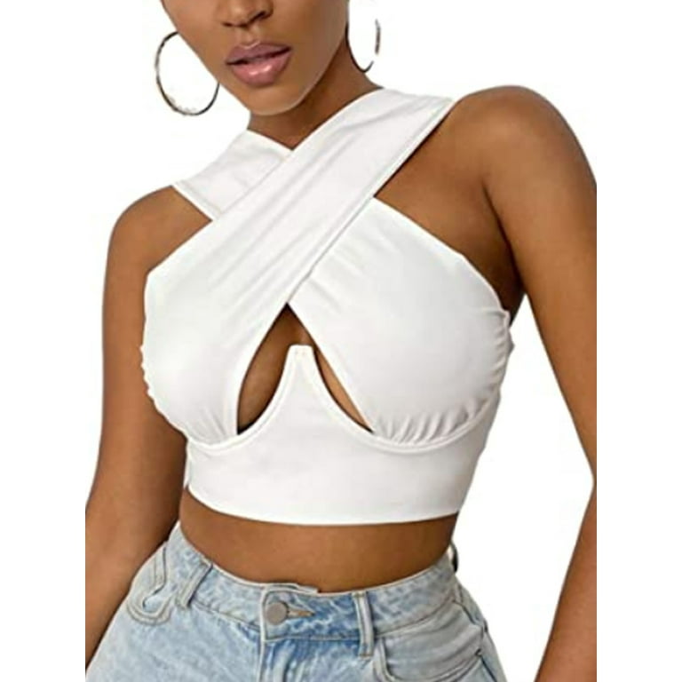 Criss cross tank top discount