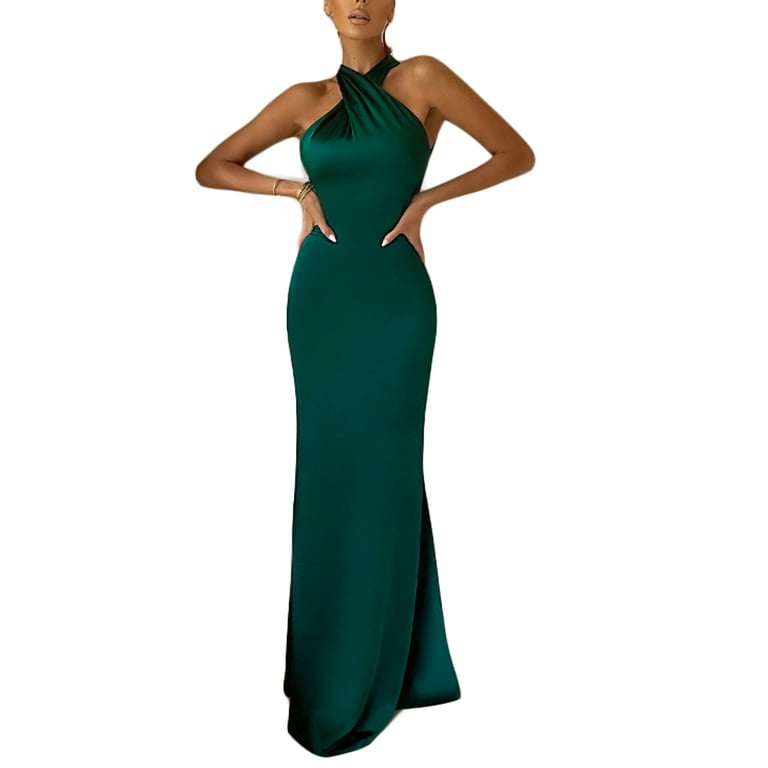 Halter party dresses sales